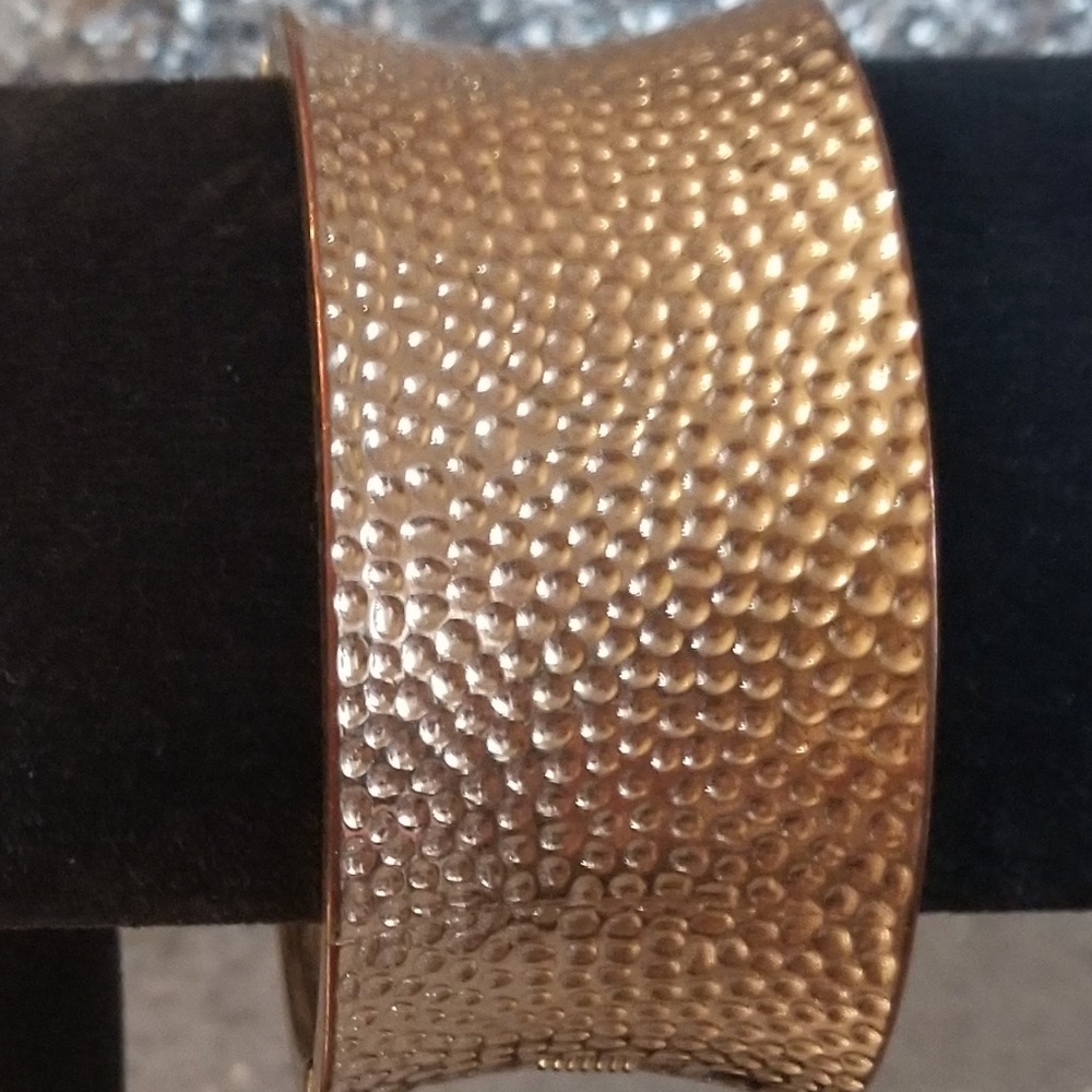 Chicos Silver Tone Metal Bangle Bracelet